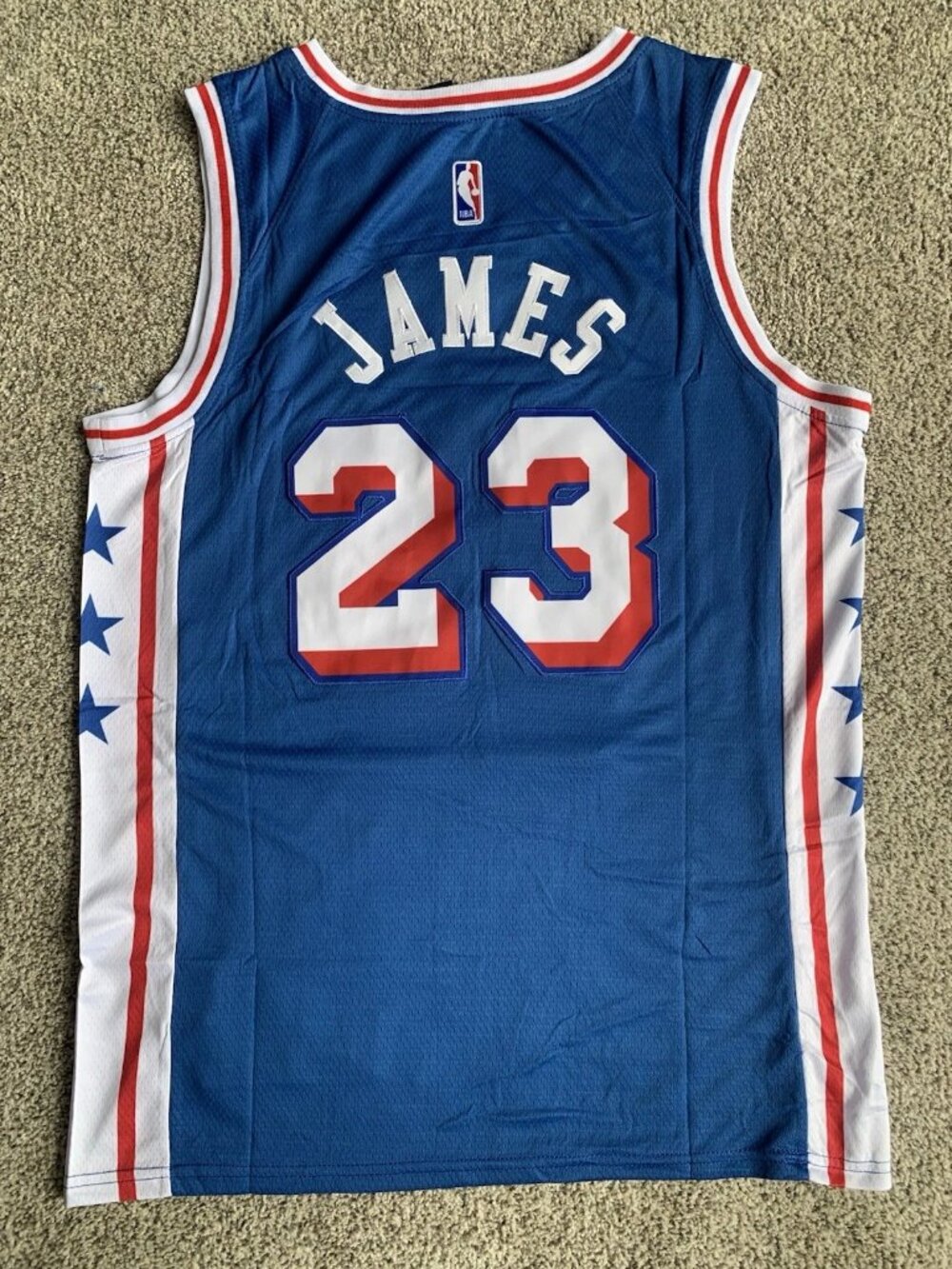 LeBron James Blue Jersey Stitched